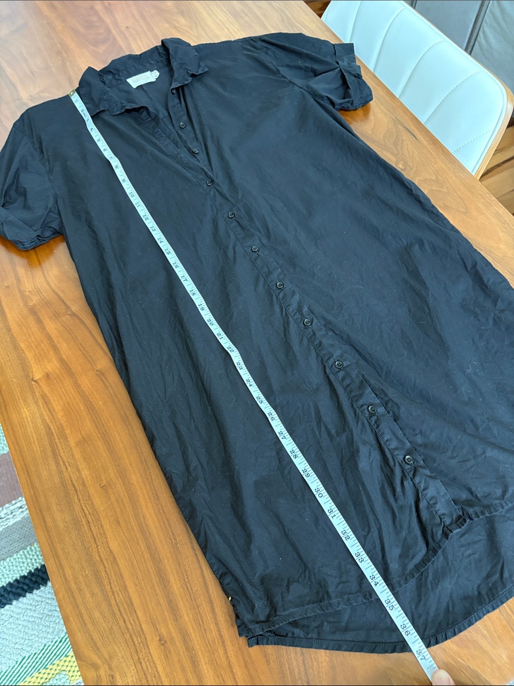 NATION LTD LENA DRESS IN BLACK Button Down Shirtdress Size XS - Picture 8 of 9